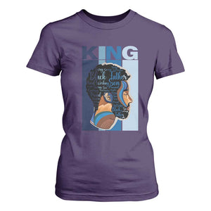 African American Dad T Shirt For Women Black History King Father Melanin Pride