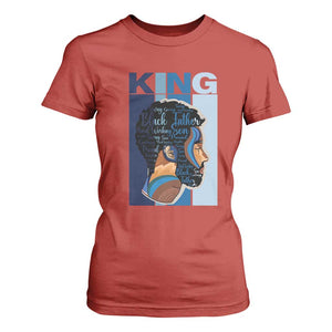 African American Dad T Shirt For Women Black History King Father Melanin Pride