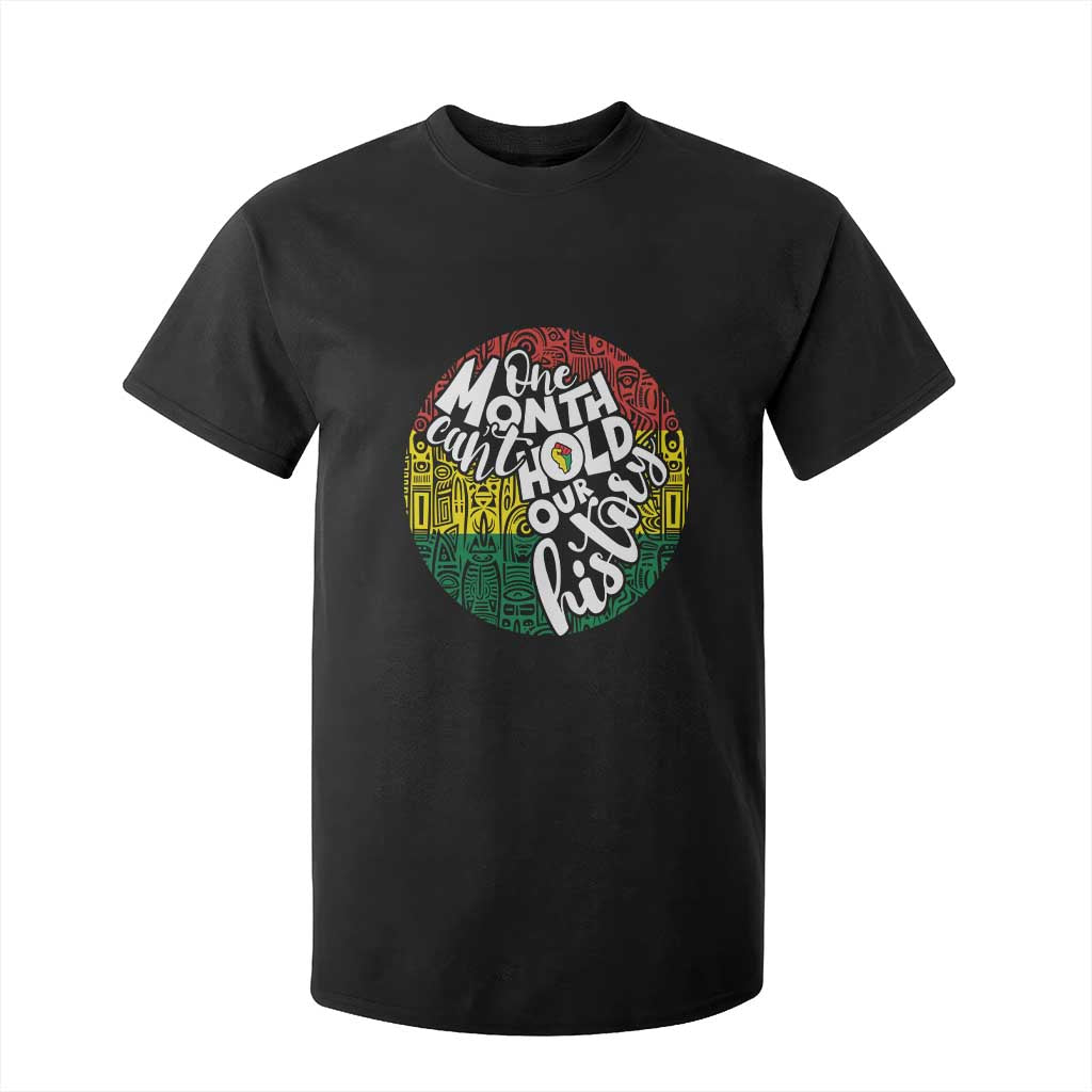 Black Pride T Shirt For Kid One Month Can't Hold Our History African American