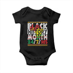 Black History Month Baby Onesie 24/7/365 Gift Pride African American