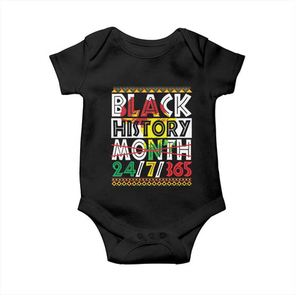 Black History Month Baby Onesie 24/7/365 Gift Pride African American