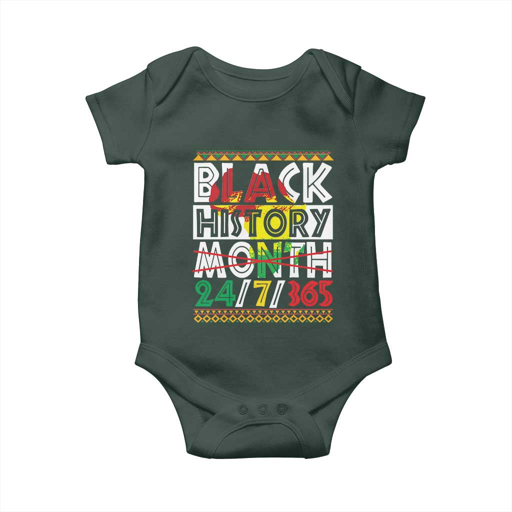 Black History Month Baby Onesie 24/7/365 Gift Pride African American