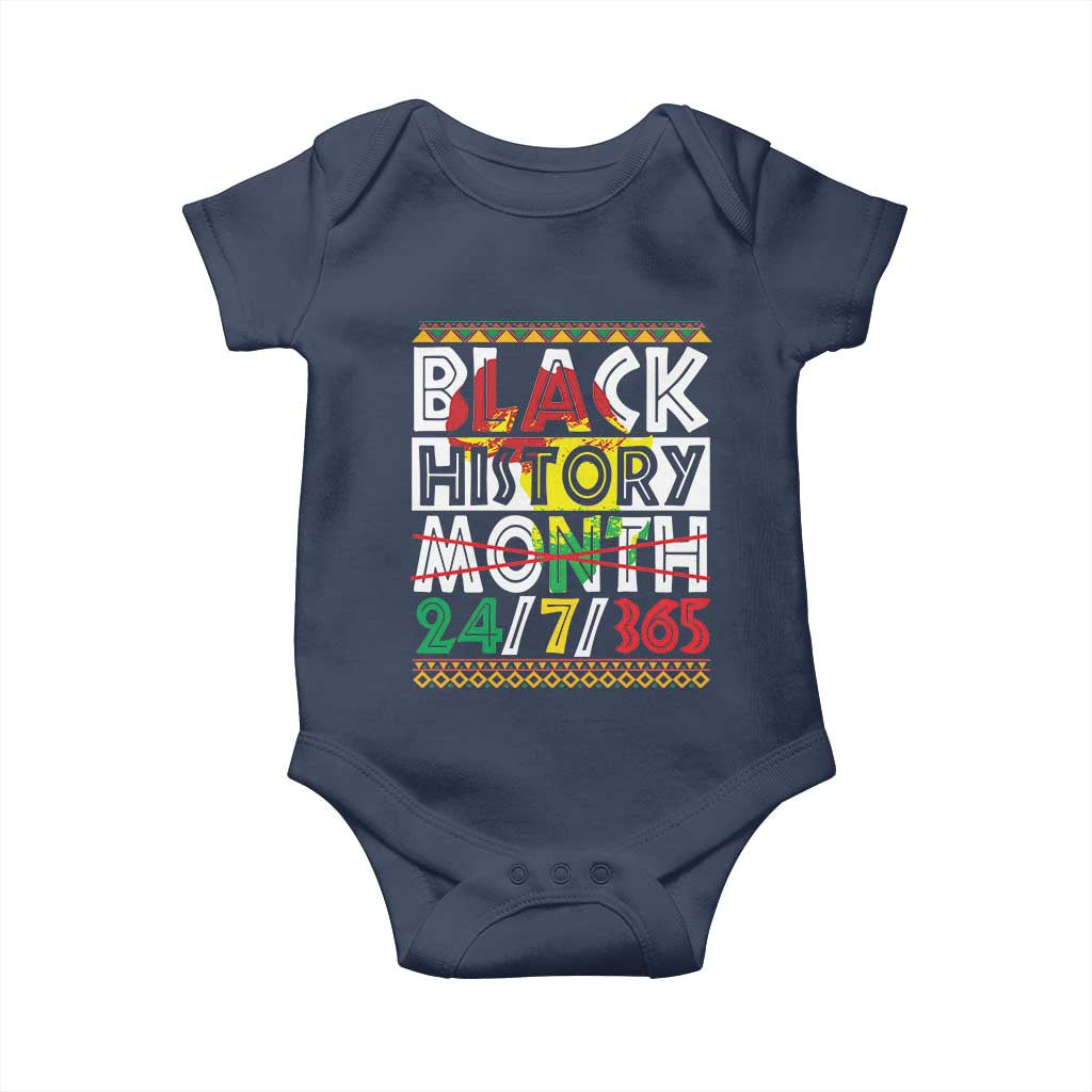 Black History Month Baby Onesie 24/7/365 Gift Pride African American