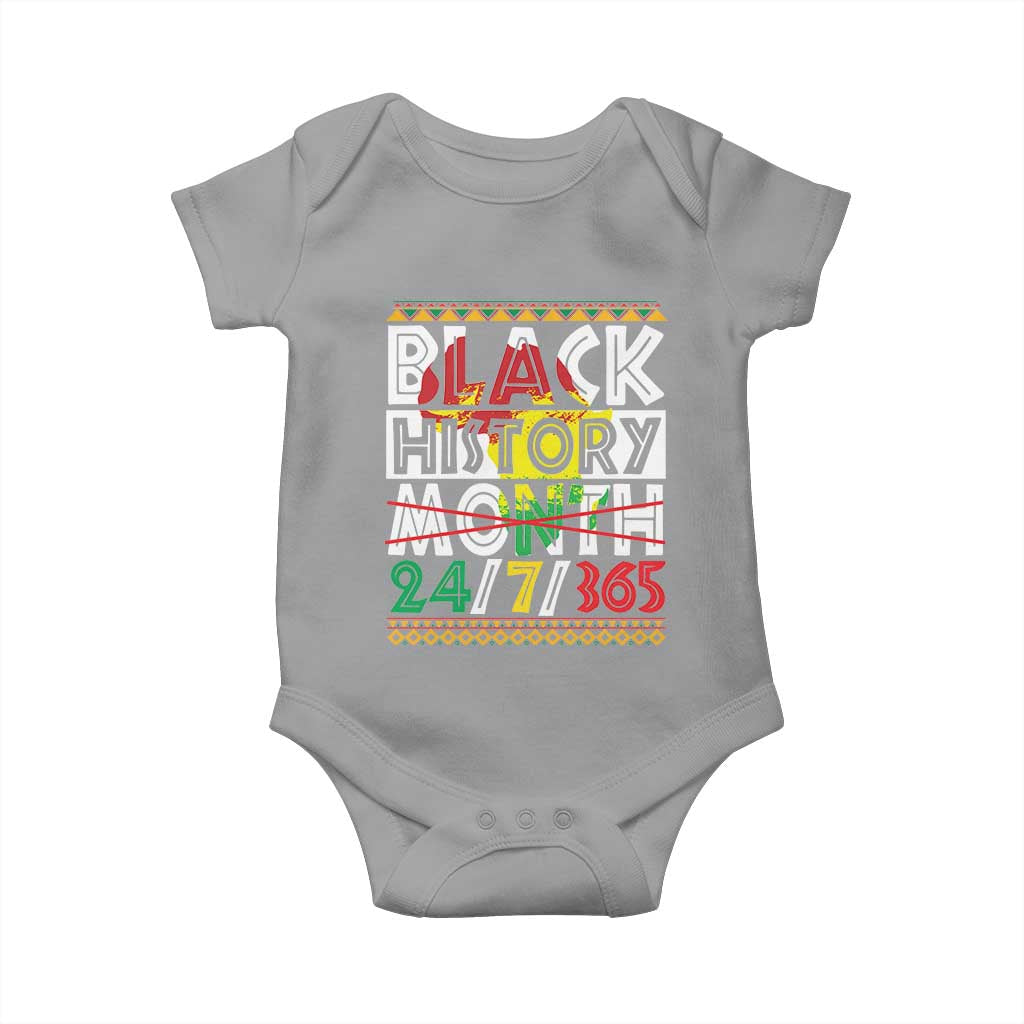 Black History Month Baby Onesie 24/7/365 Gift Pride African American