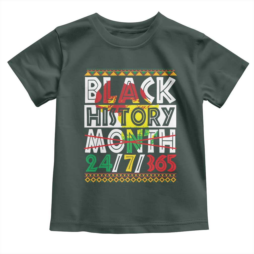 Black History Month Baby Shirt 24/7/365 Gift Pride African American