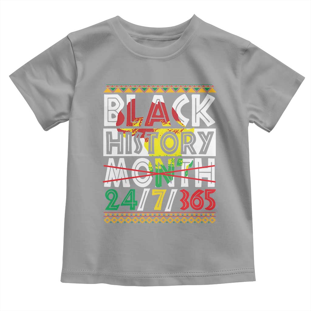 Black History Month Baby Shirt 24/7/365 Gift Pride African American