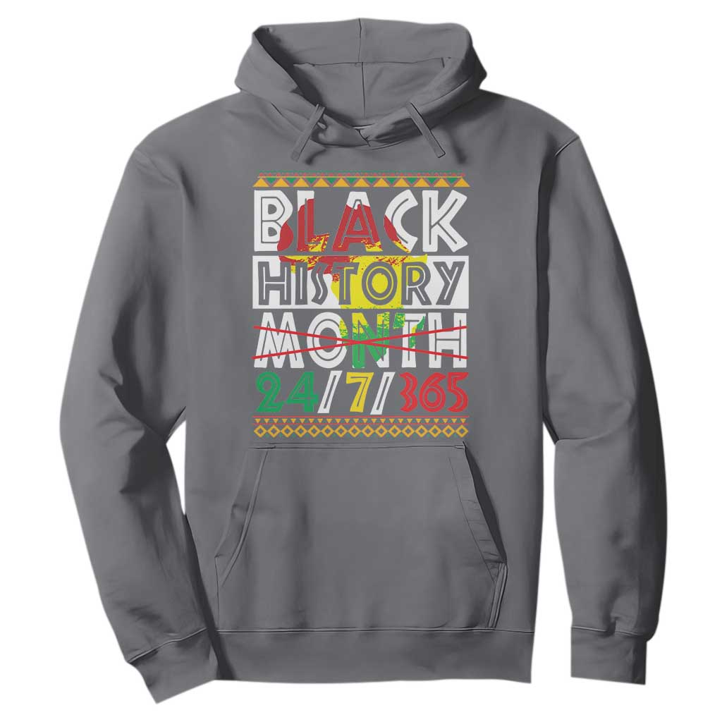 Black History Month Hoodie 24/7/365 Gift Pride African American