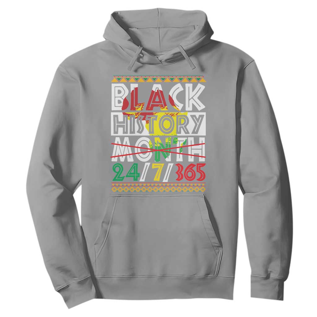 Black History Month Hoodie 24/7/365 Gift Pride African American