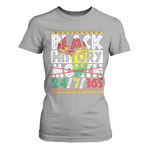 Black History Month T Shirt For Women 24/7/365 Gift Pride African American