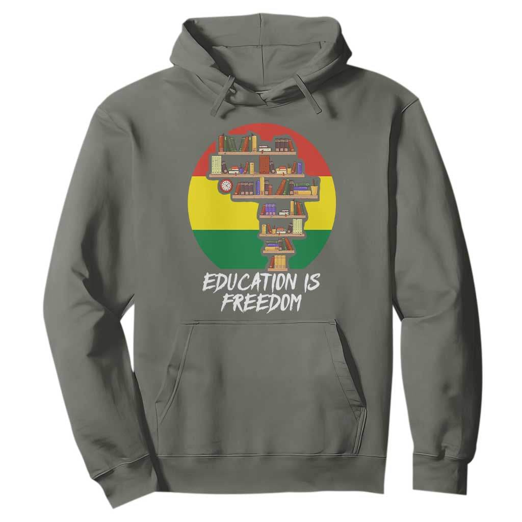 Black History Month Hoodie Education Is Freedom African Americans