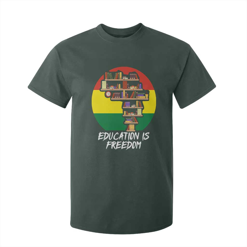 Black History Month T Shirt For Kid Education Is Freedom African Americans