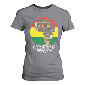 Black History Month T Shirt For Women Education Is Freedom African Americans