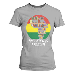 Black History Month T Shirt For Women Education Is Freedom African Americans