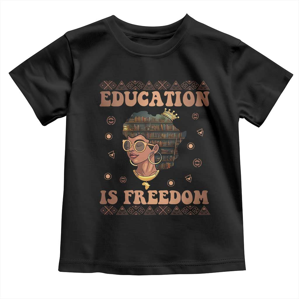 Black Teacher Baby Shirt Education Is Freedom Black History