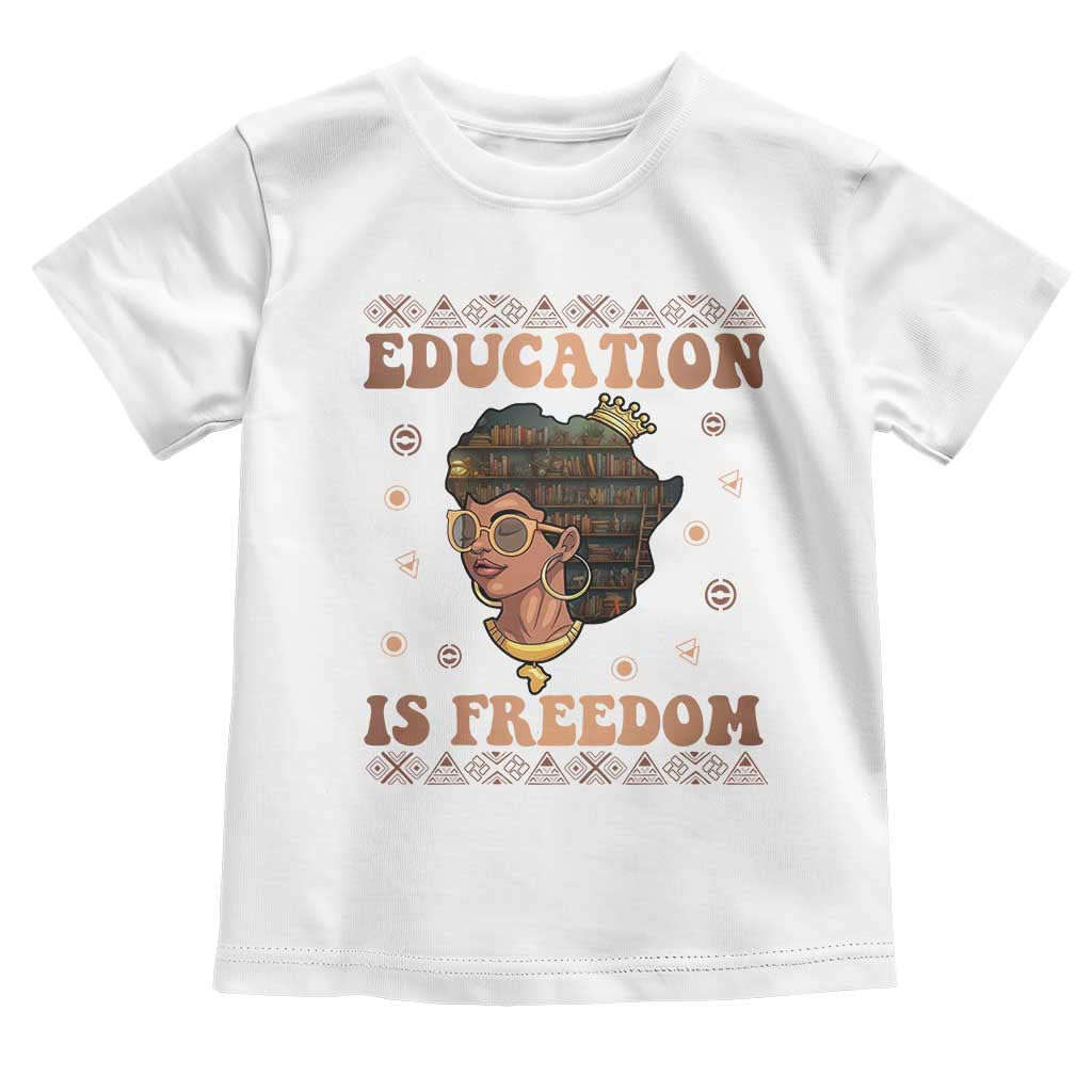 Black Teacher Baby Shirt Education Is Freedom Black History