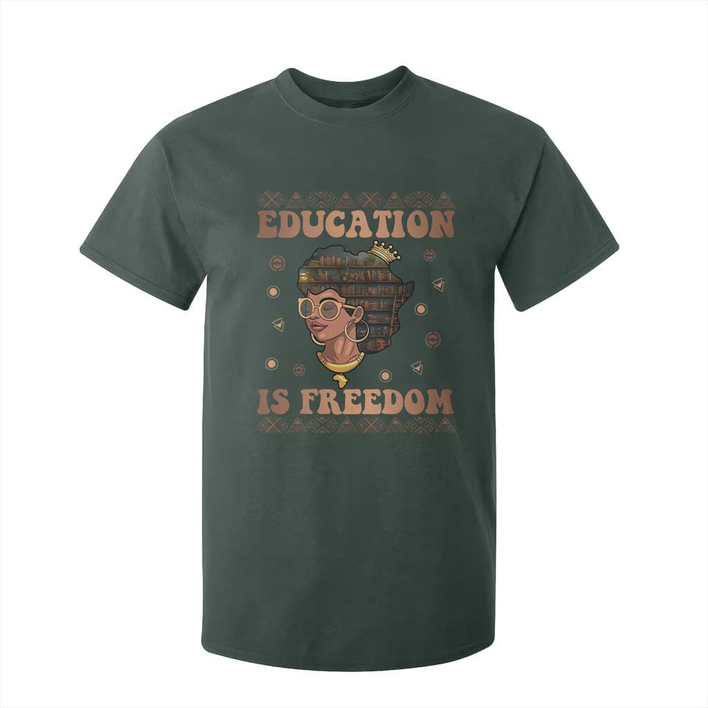 Black Teacher T Shirt For Kid Education Is Freedom Black History