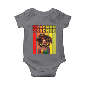 Black Teacher Baby Onesie Women African Americans School Educate