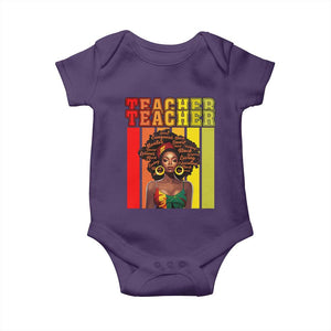 Black Teacher Baby Onesie Women African Americans School Educate