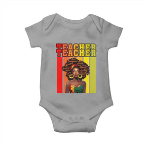 Black Teacher Baby Onesie Women African Americans School Educate