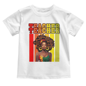 Black Teacher Baby Shirt Women African Americans School Educate