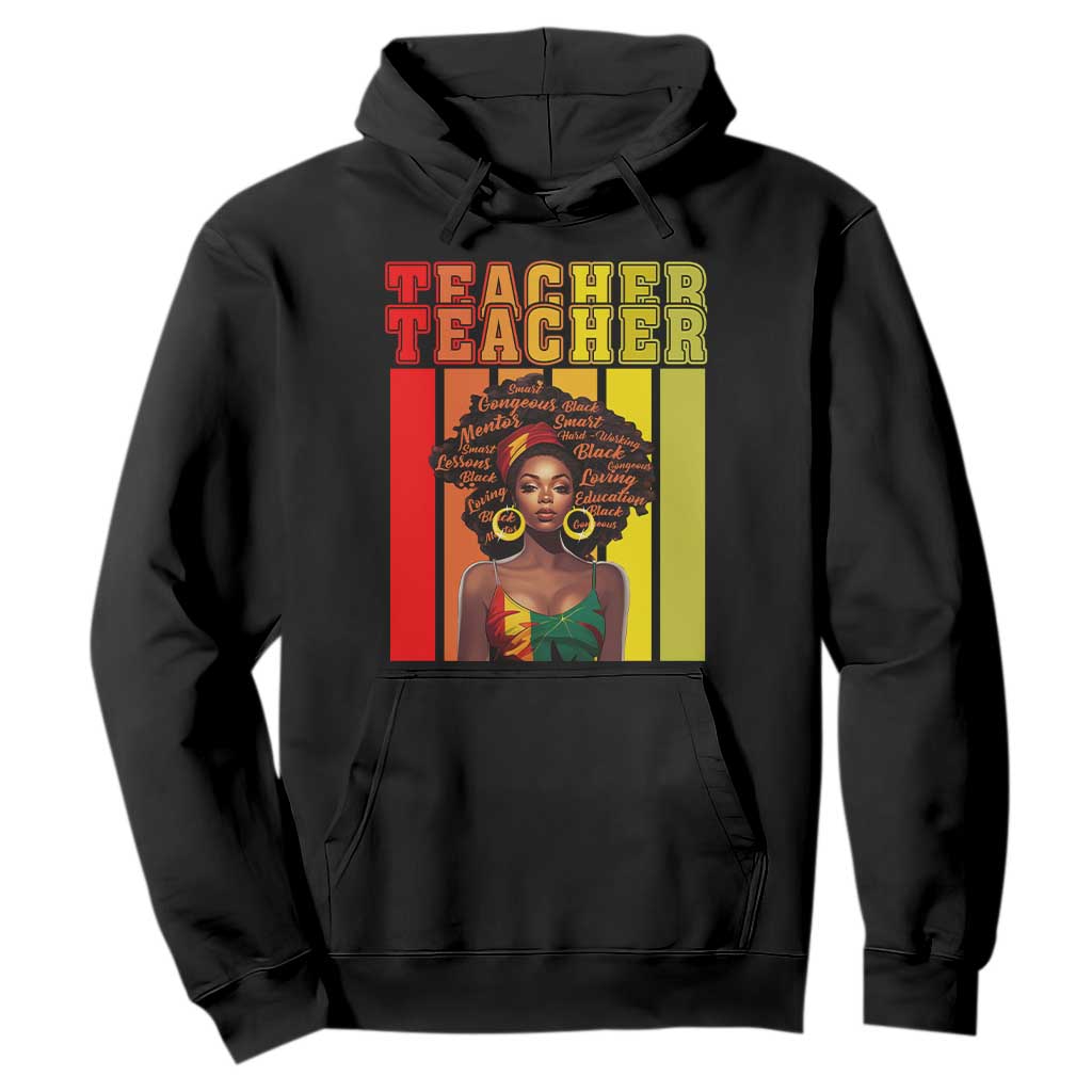 Black Teacher Hoodie Women African Americans School Educate