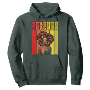 Black Teacher Hoodie Women African Americans School Educate