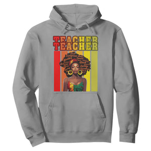 Black Teacher Hoodie Women African Americans School Educate