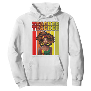 Black Teacher Hoodie Women African Americans School Educate