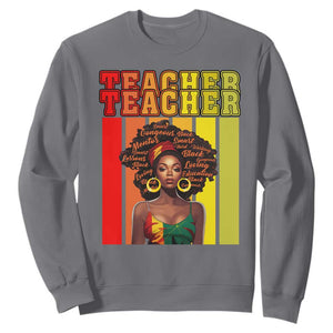 Black Teacher Sweatshirt Women African Americans School Educate