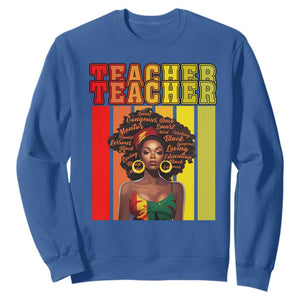 Black Teacher Sweatshirt Women African Americans School Educate