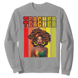 Black Teacher Sweatshirt Women African Americans School Educate