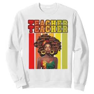 Black Teacher Sweatshirt Women African Americans School Educate