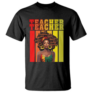 Black Teacher T Shirt Women African Americans School Educate