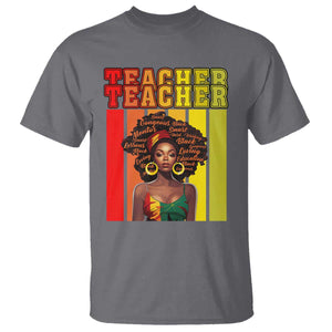 Black Teacher T Shirt Women African Americans School Educate