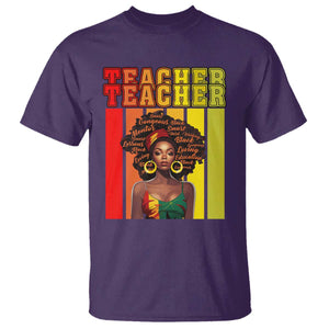 Black Teacher T Shirt Women African Americans School Educate