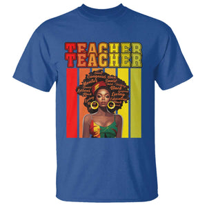 Black Teacher T Shirt Women African Americans School Educate