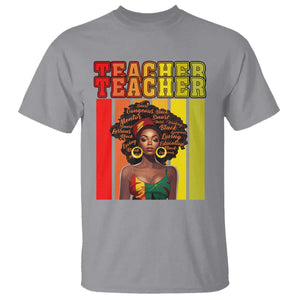 Black Teacher T Shirt Women African Americans School Educate