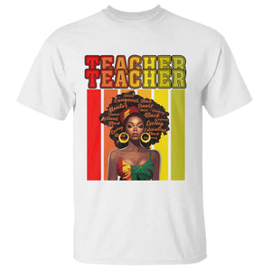 Black Teacher T Shirt Women African Americans School Educate