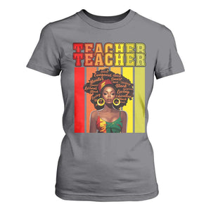 Black Teacher T Shirt For Women Women African Americans School Educate