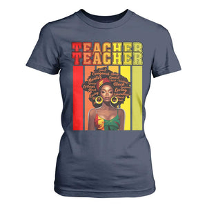 Black Teacher T Shirt For Women Women African Americans School Educate