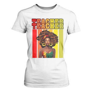 Black Teacher T Shirt For Women Women African Americans School Educate