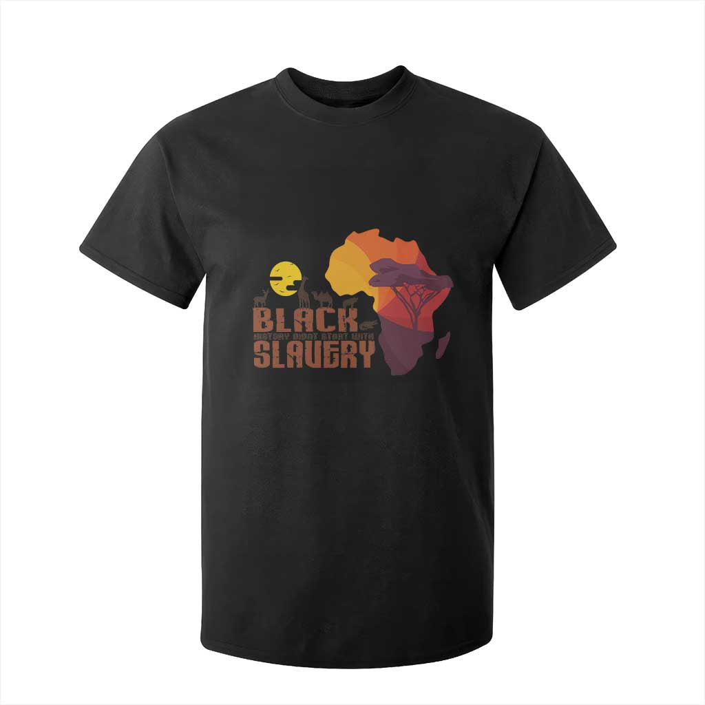 Black Pride T Shirt For Kid Black History Didn't Start With Slavery African American