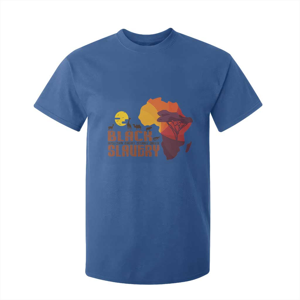 Black Pride T Shirt For Kid Black History Didn't Start With Slavery African American