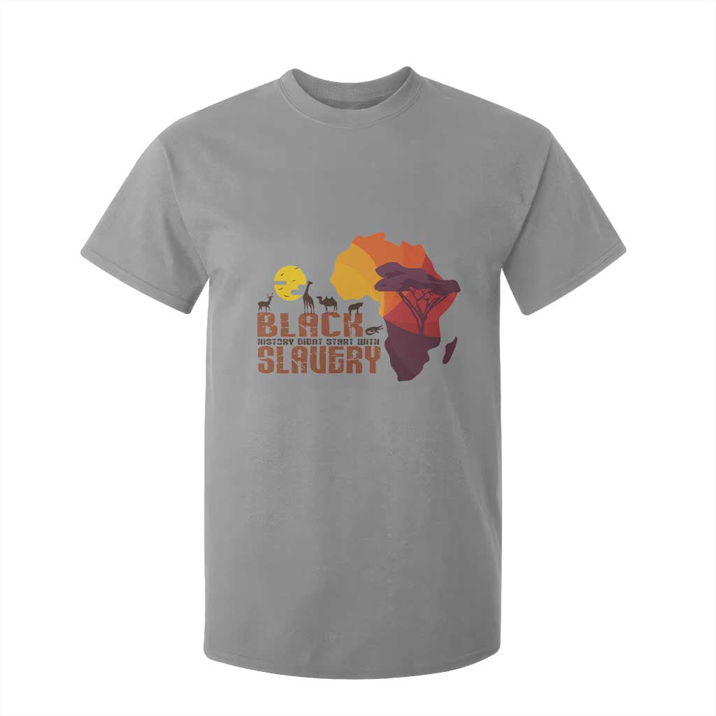 Black Pride T Shirt For Kid Black History Didn't Start With Slavery African American