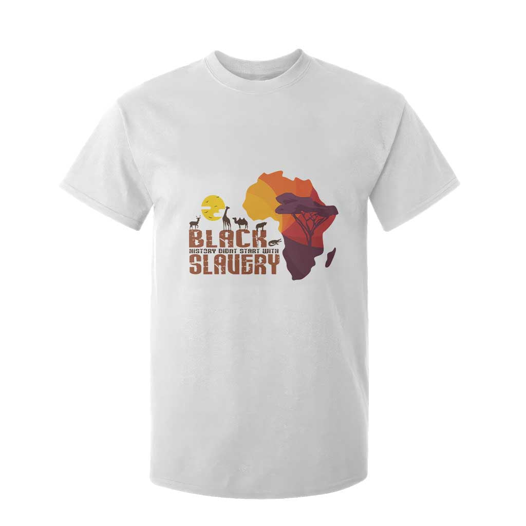 Black Pride T Shirt For Kid Black History Didn't Start With Slavery African American