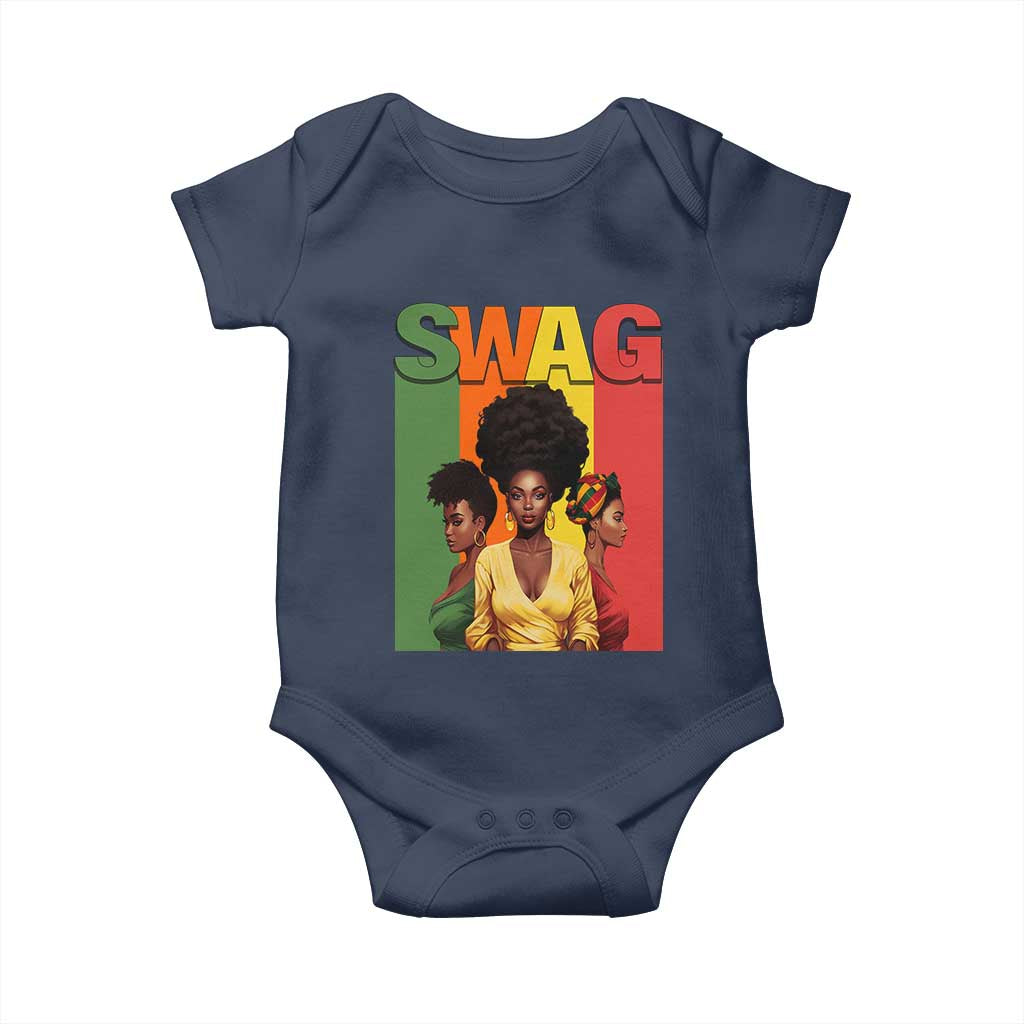 Black History Month Baby Onesie Swag Melanin Queen