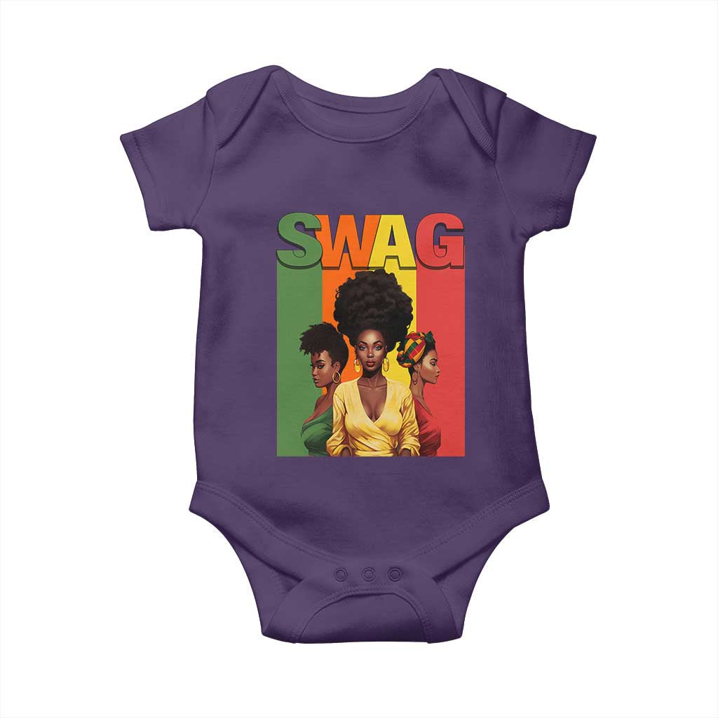 Black History Month Baby Onesie Swag Melanin Queen