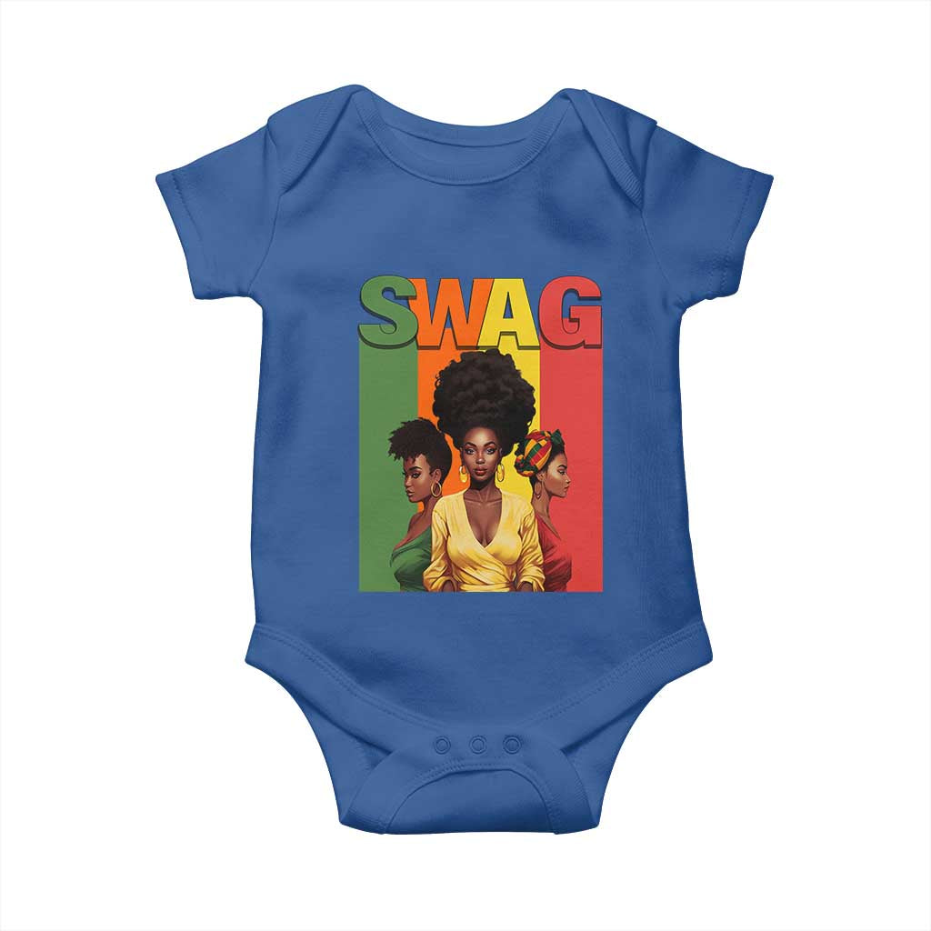 Black History Month Baby Onesie Swag Melanin Queen