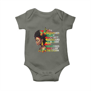 African Women Black History Month Baby Onesie She Whispered Back I Am The Storm