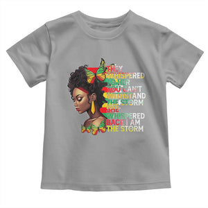 African Women Black History Month Baby Shirt She Whispered Back I Am The Storm